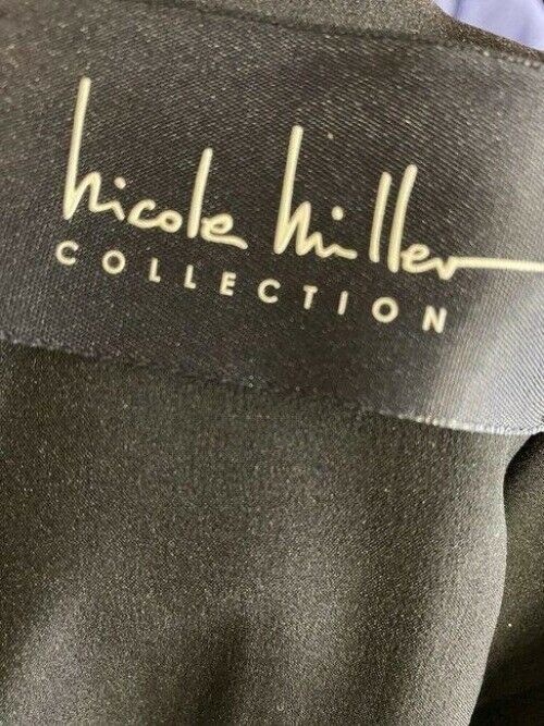 nicole miller black w new w slit msrp short casual dress