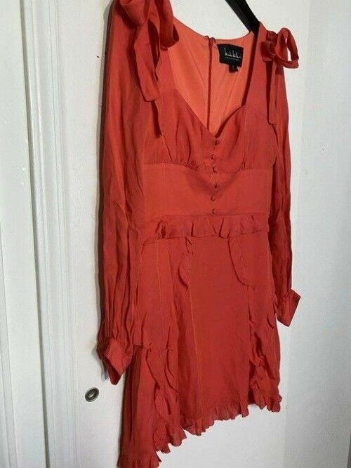 nicole miller coral new scoop neck msrp short casual dress