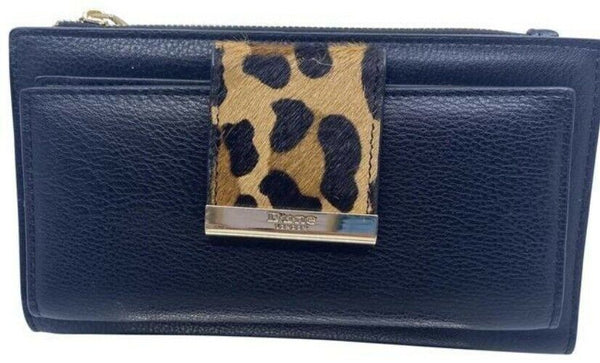 Dune London Black Horse Bit Clasp Wallet