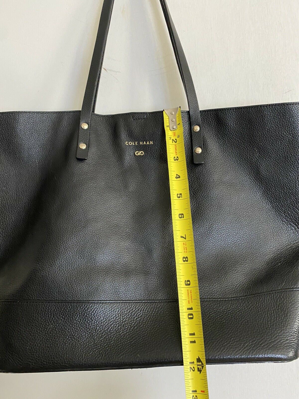 Cole Haan Black Leather Tote Bag