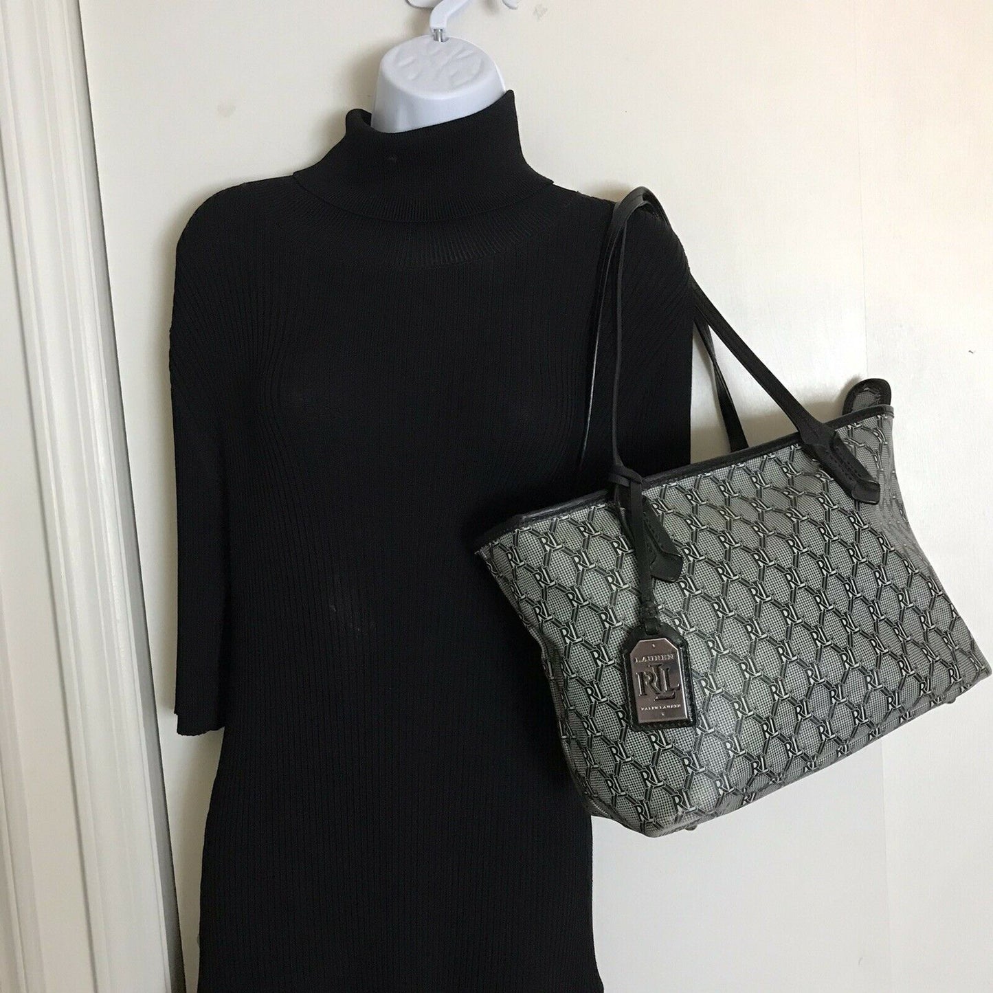 Ralph Lauren All over logo tote