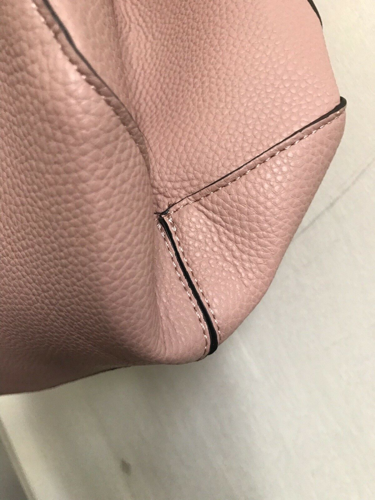 NANETTE LEPORE Large Leather Dusty Pink Handle Bag Tote