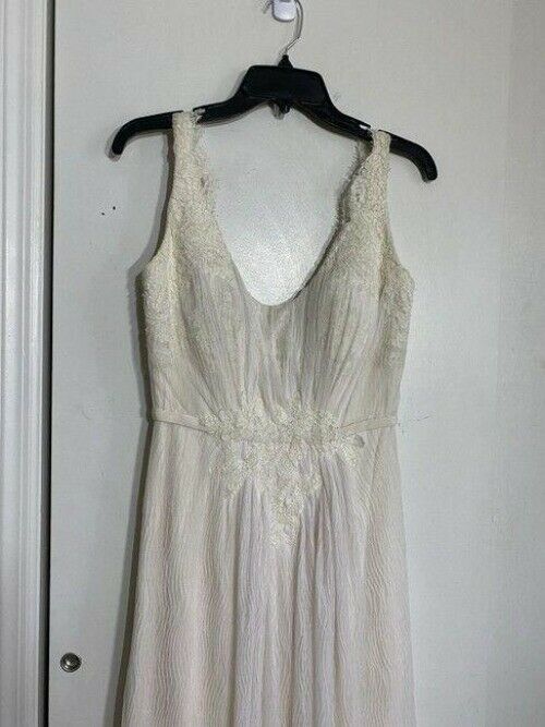 Birnbaum And Bullock Nude Gown Sample Piece Long Formal Dress