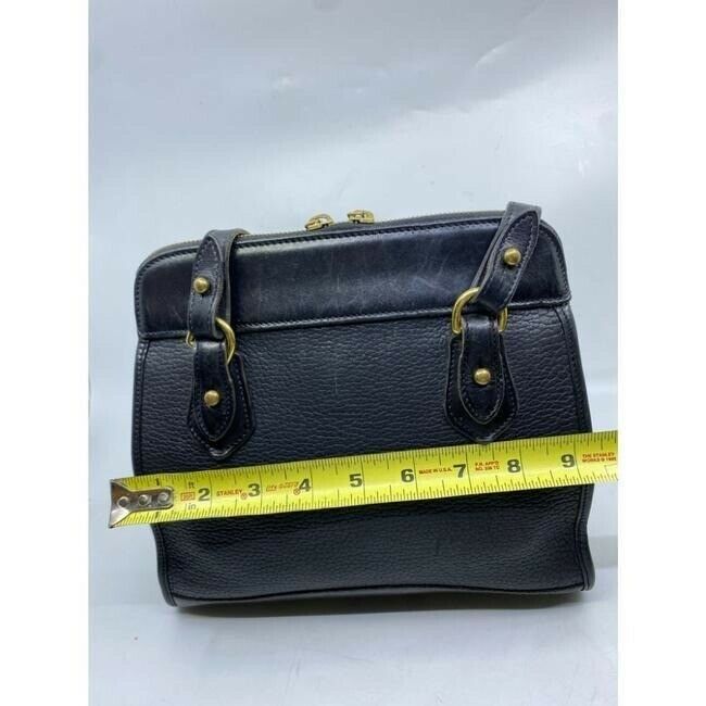 dooney and bourke vintage black leather shoulder bag