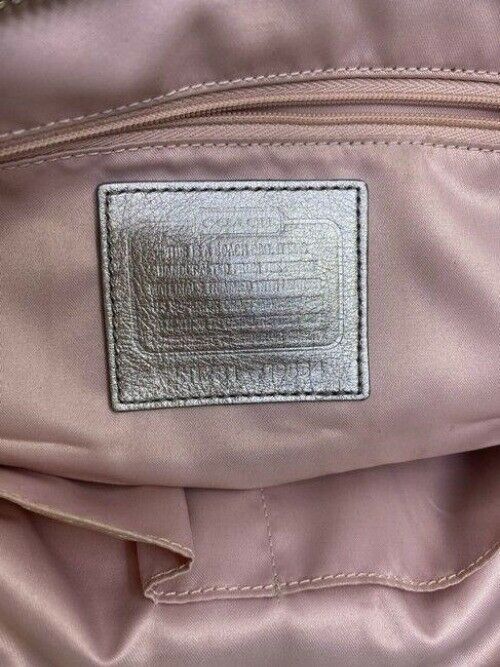 coach bag w w add on sesame street beige silver gray fabric tote