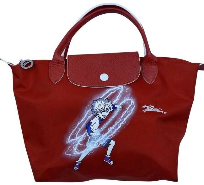 Longchamp Killua Zoldyck Red Nylon Tote