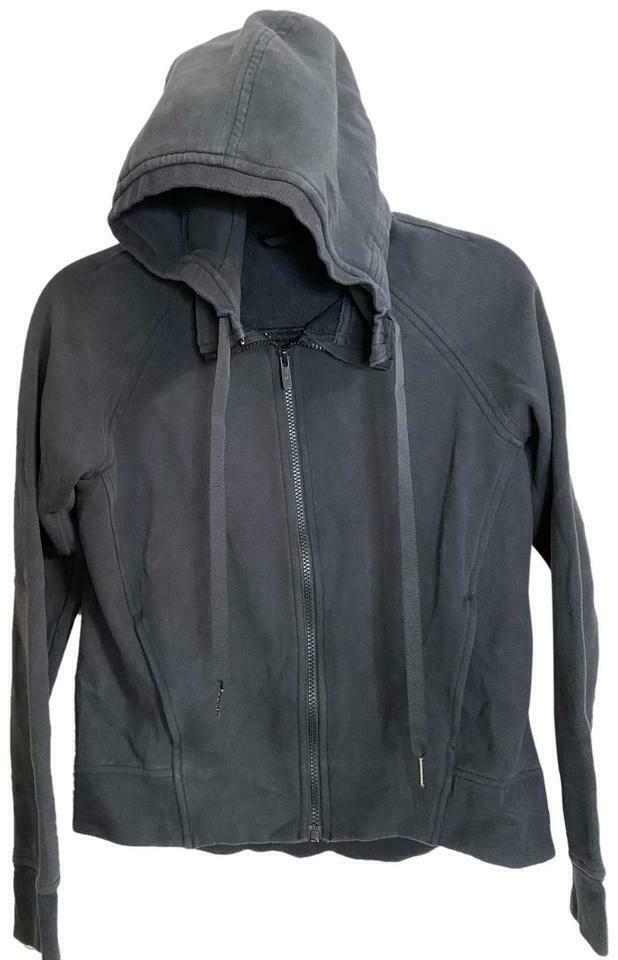 LULULEMON Womens Black Long Sleeves Stylish Hoodies Size: 4