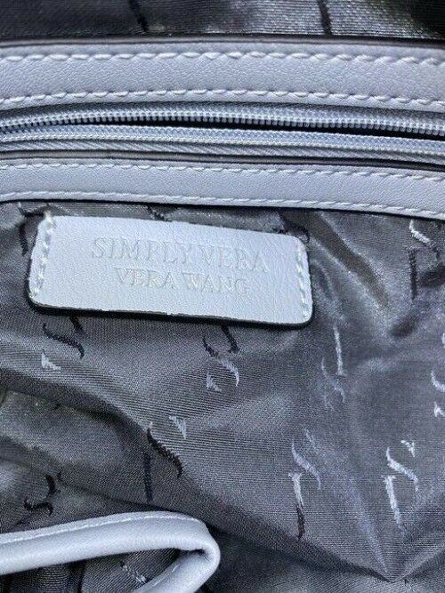 Simply Vera Vera Wang blue faux leather shoulder bag