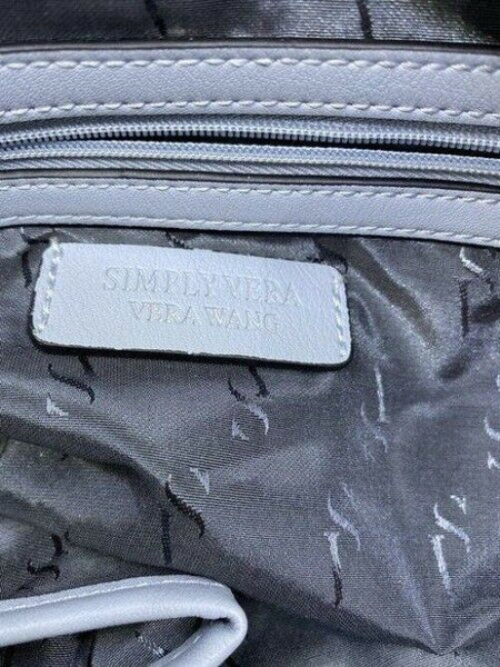 Simply Vera Vera Wang blue faux leather shoulder bag