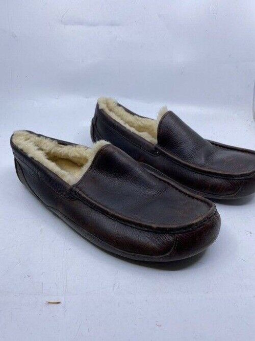 Ugg Australia Brown Leather Slip On Flats Size Us