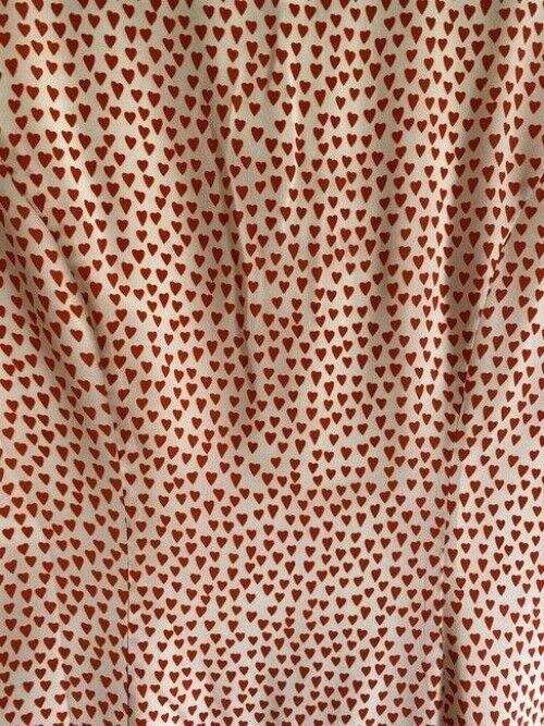 milly red white new heart printed msrp short formal dress