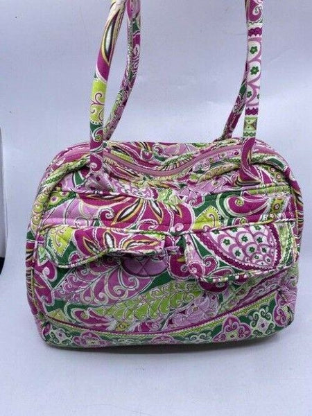 Vera Bradley Xl Duffel Msrp Green Pink White Weekendtravel Bag