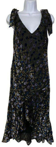 nicole miller gray blue gold new floral msrp