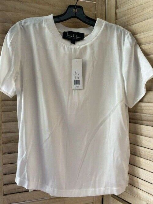 Nicole Miller white msrp small tee shirt