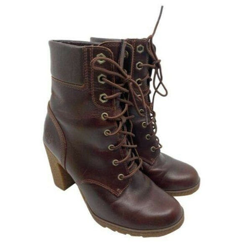 Timberland Women’s Heel Lace Up Leather Boots Sz 6