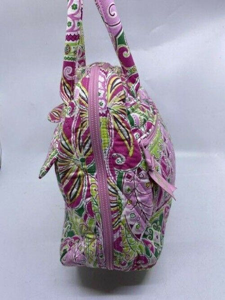 Vera Bradley Xl Duffel Msrp Green Pink White Weekendtravel Bag