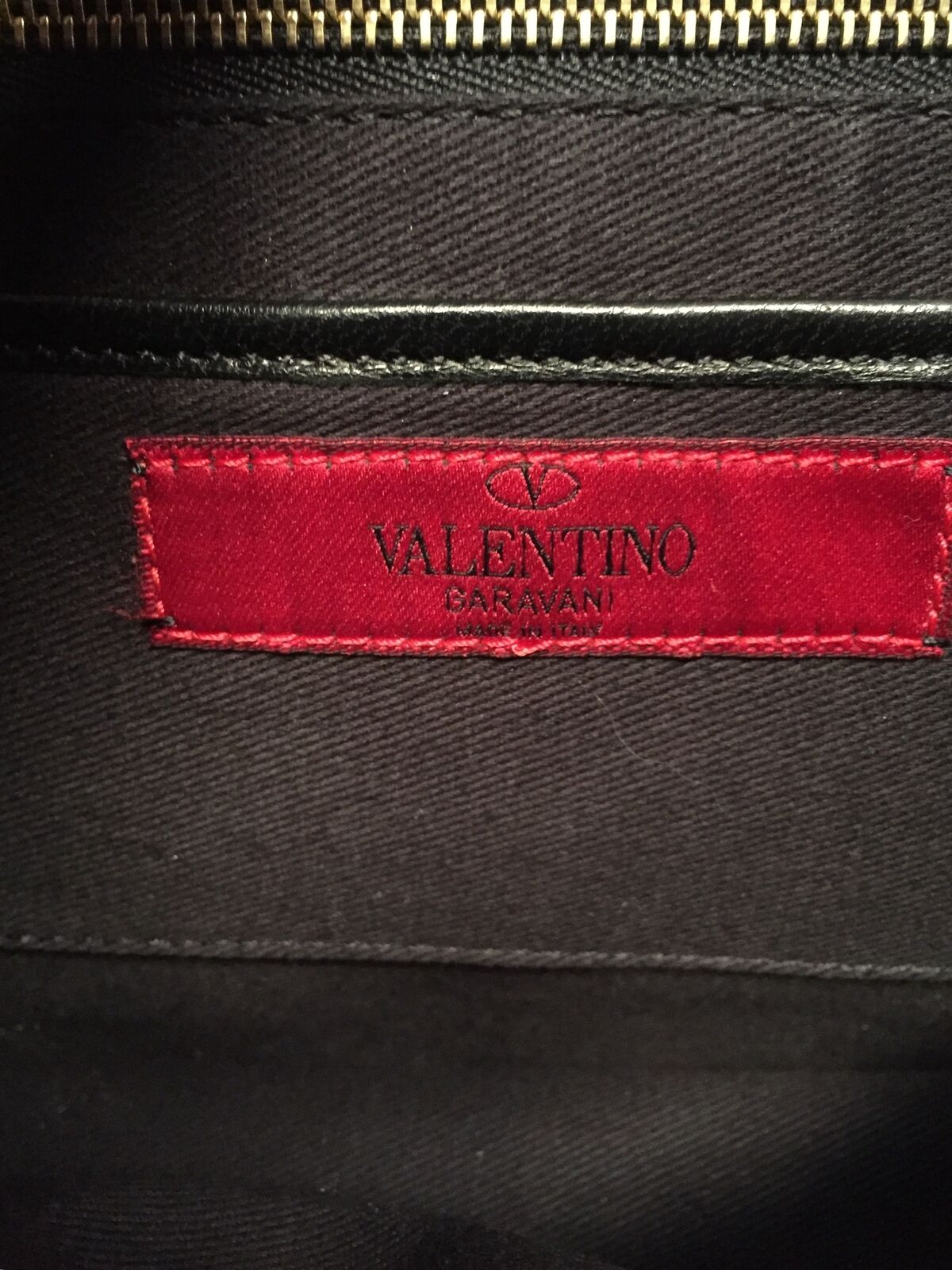 VALENTINO Black Leather Bow Shoulder Bag/ Crossbody