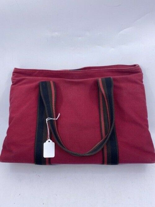 Hermes Sac Troca Horizontal Mm Red Cotton Tote