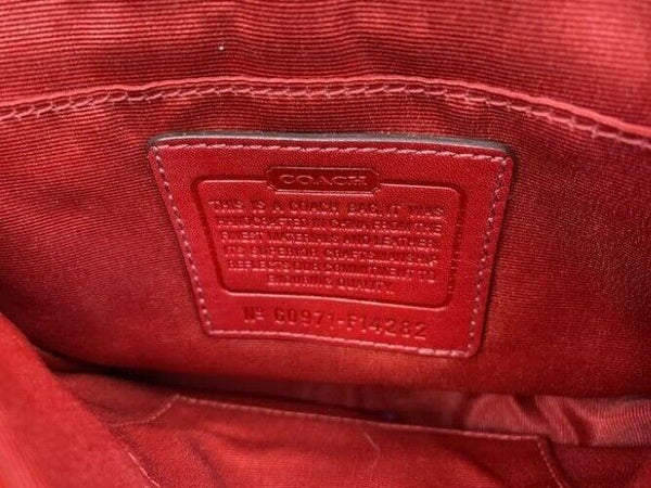 Coach Small Red Tan Hobo Bag