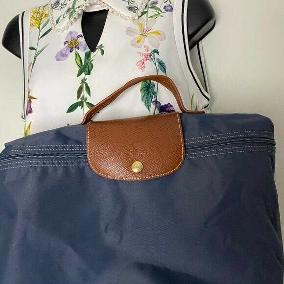Longchamp BLUE XL Nylon Shopper Tote