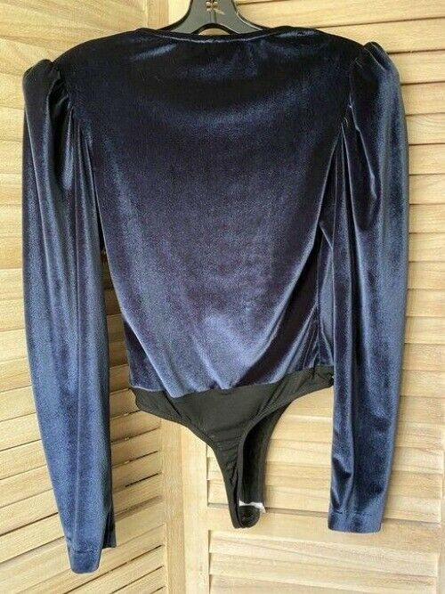 Nicole Miller Blue Black Small Msrp Blouse