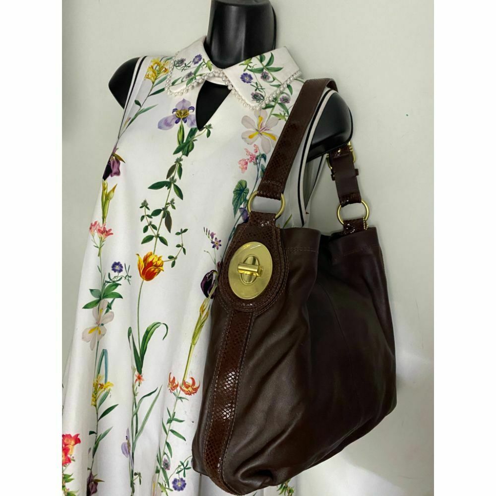 COACH XL Leather Brown Shoulder Bag Very Good Condition