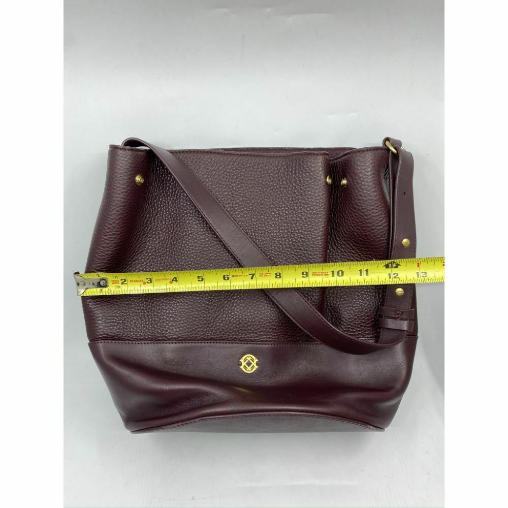 Dagne Dover Brown Large Leather Shoulder Bag