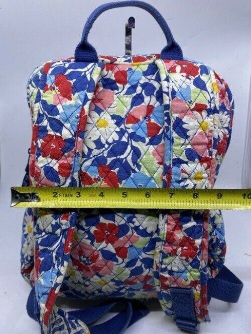 vera bradley floral quilted large multicolor backpack