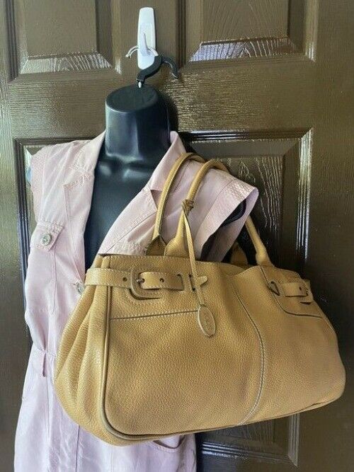 Tod S Tan Leather Shoulder Bag