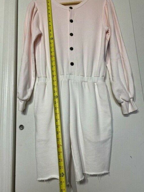 nicole miller pink white new french terry msrp