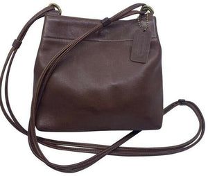 coach vintage brown leather cross body bag