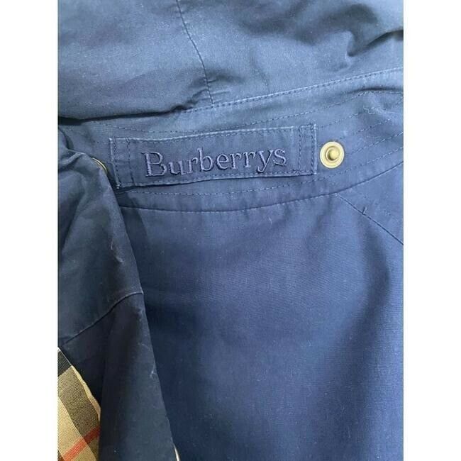BURBERRY Men's Navy Blue Wind Breaker Jacket Medium