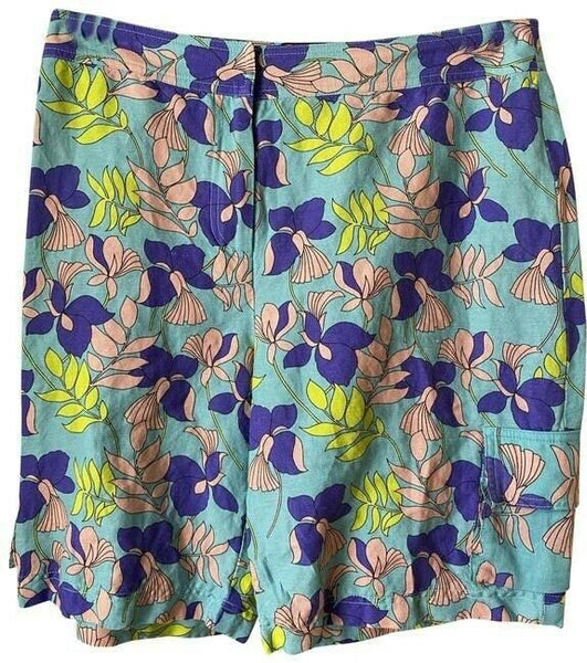 Nicole Miller multicolor new linen msrp small shorts