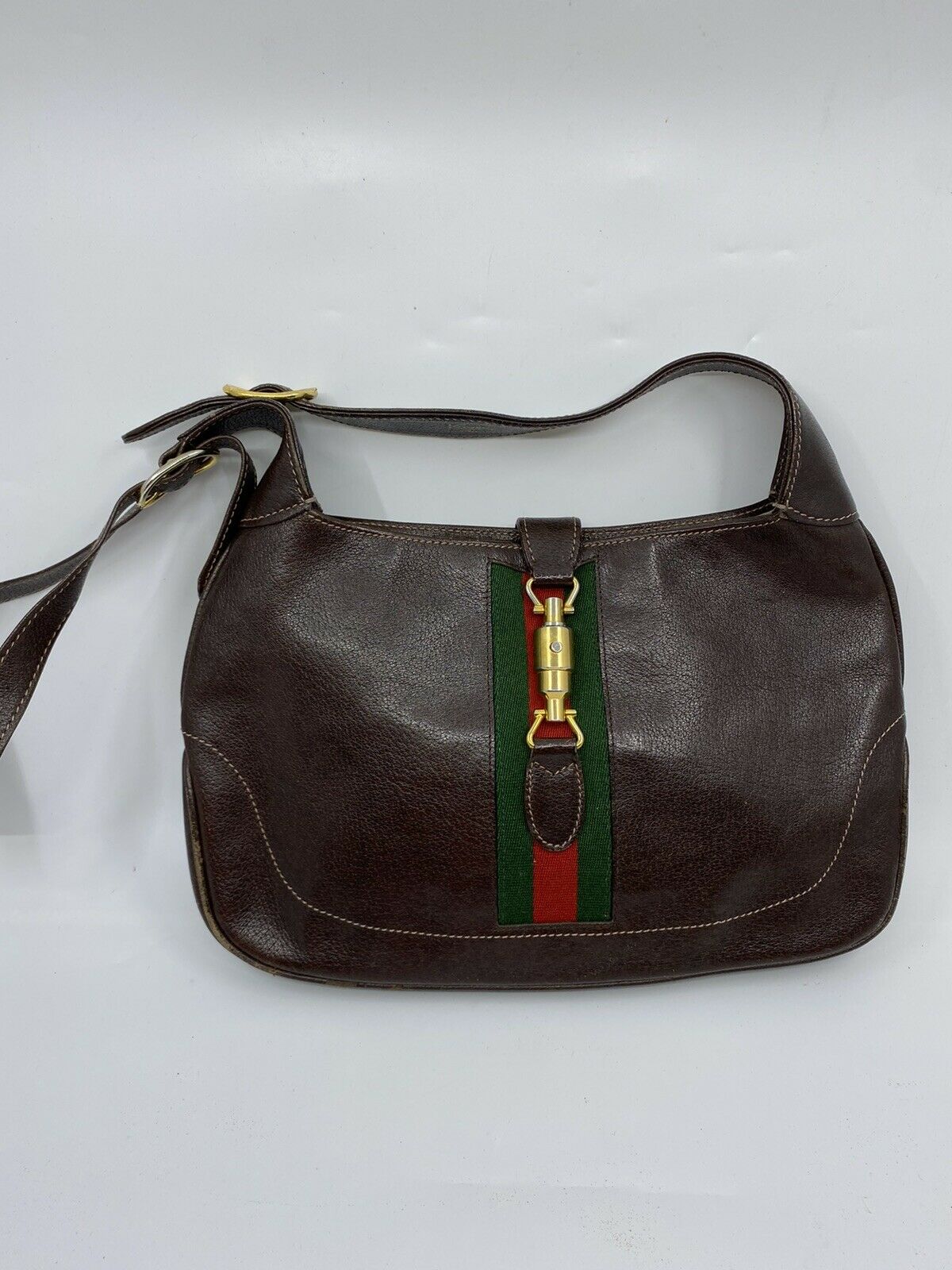 GUCCI Vintage brown Leather Hobo Bag