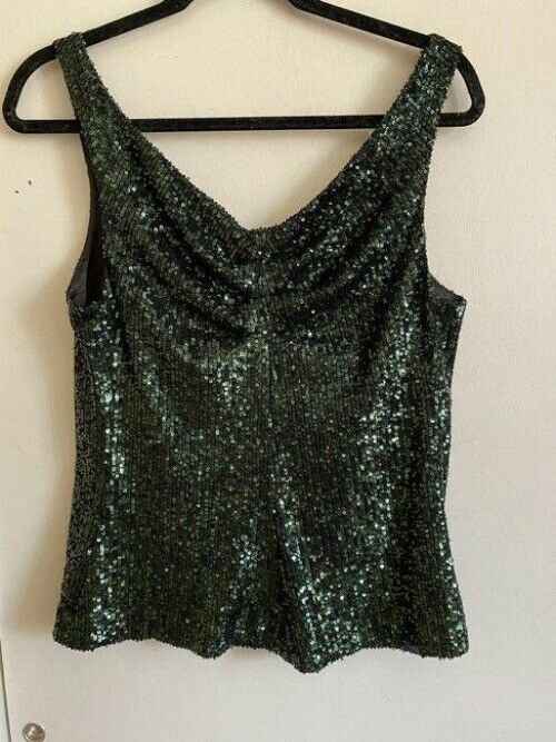 milly green new sequined msrp tank topcami