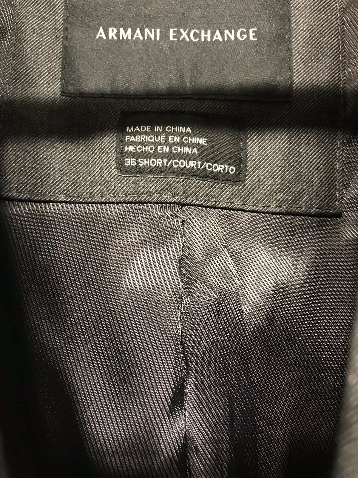 Armani Exchange Grey Jacket Size 36