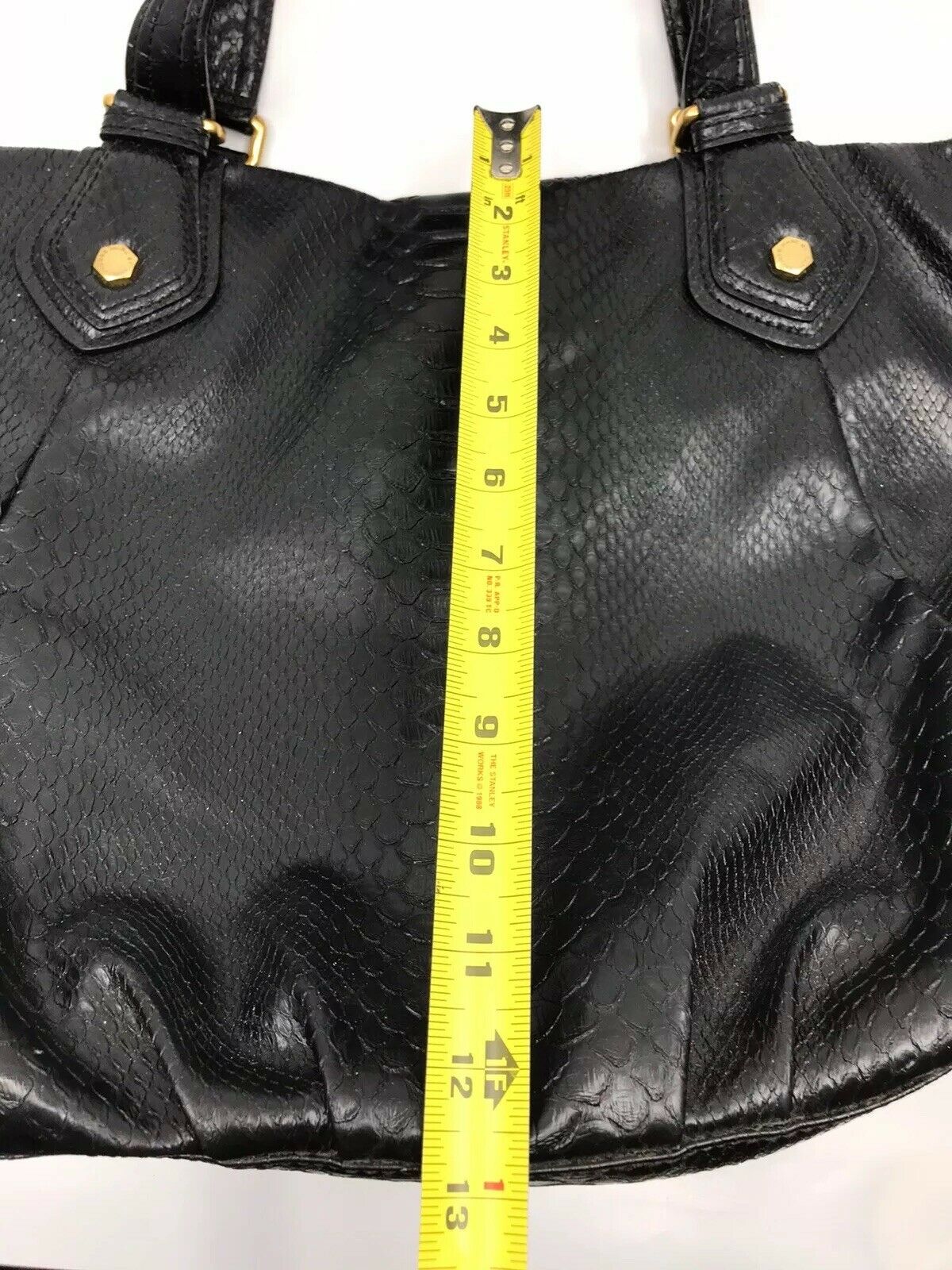 Marc Jacobs Leather Bucket Bag Python Embossed