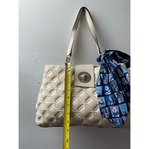 KATE SPADE Leather Handbag W/ Winnie The Pooh Silk