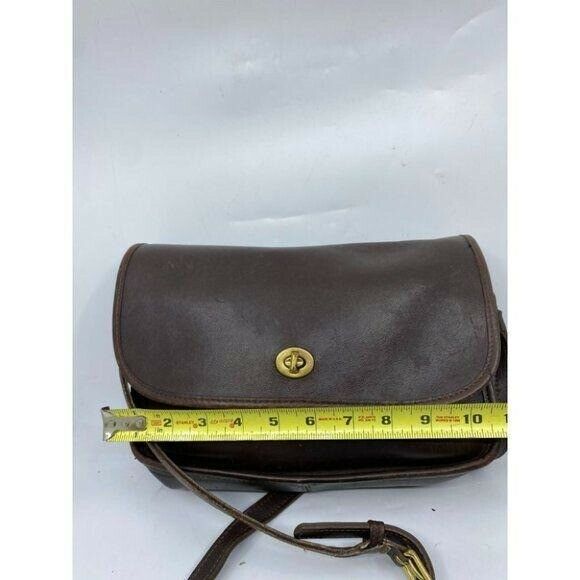 Coach Vintage Flap Closure Brown Crossbody Bag