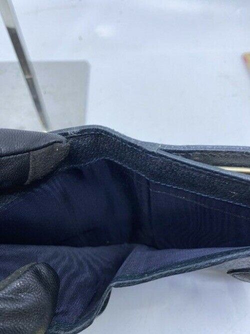 gucci black rare vintage change and id holder wallet