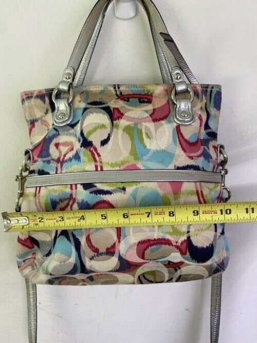 coach bag large multicolor fabric tote