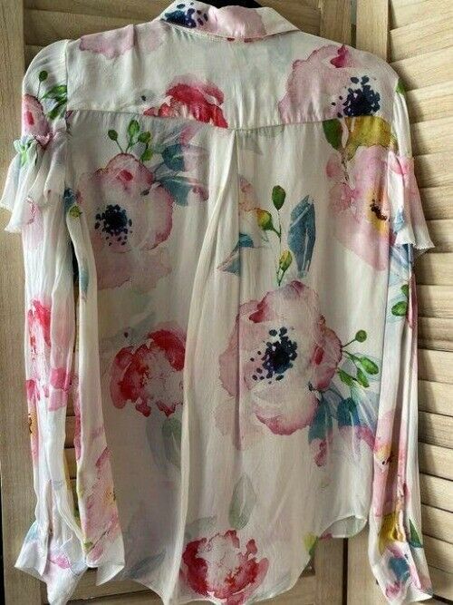 Nicole Miller multicolor msrp small button down top