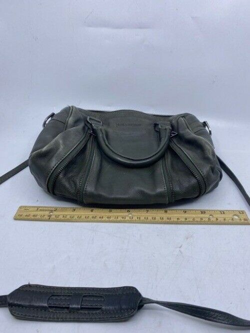 Zadig And Voltaire Sunny Duffel Gray Leather Cross Body Bag