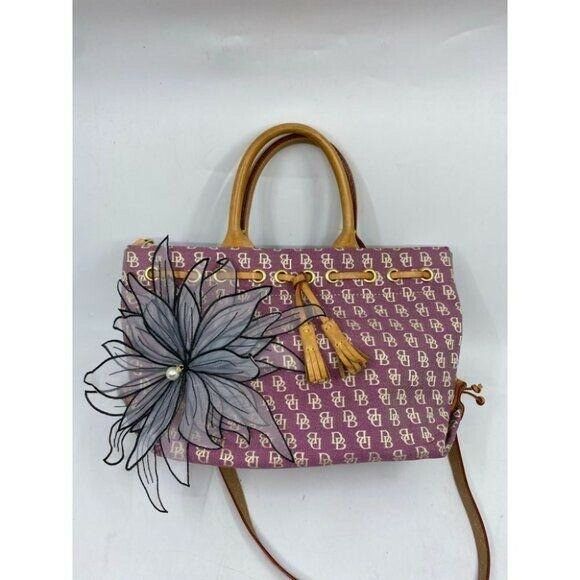 DOONEY & BOURKE Purple White Tan Tote Crossbodybag
