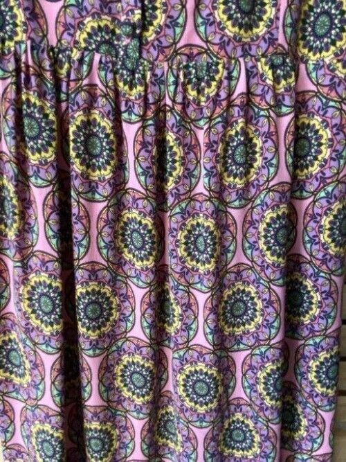 nicole miller pink blue yellow msrp long casual maxi dress