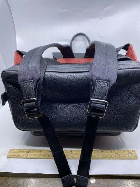 Michael Kors Hudson Logo And Utility Rucksack Crimson Leather Backpack