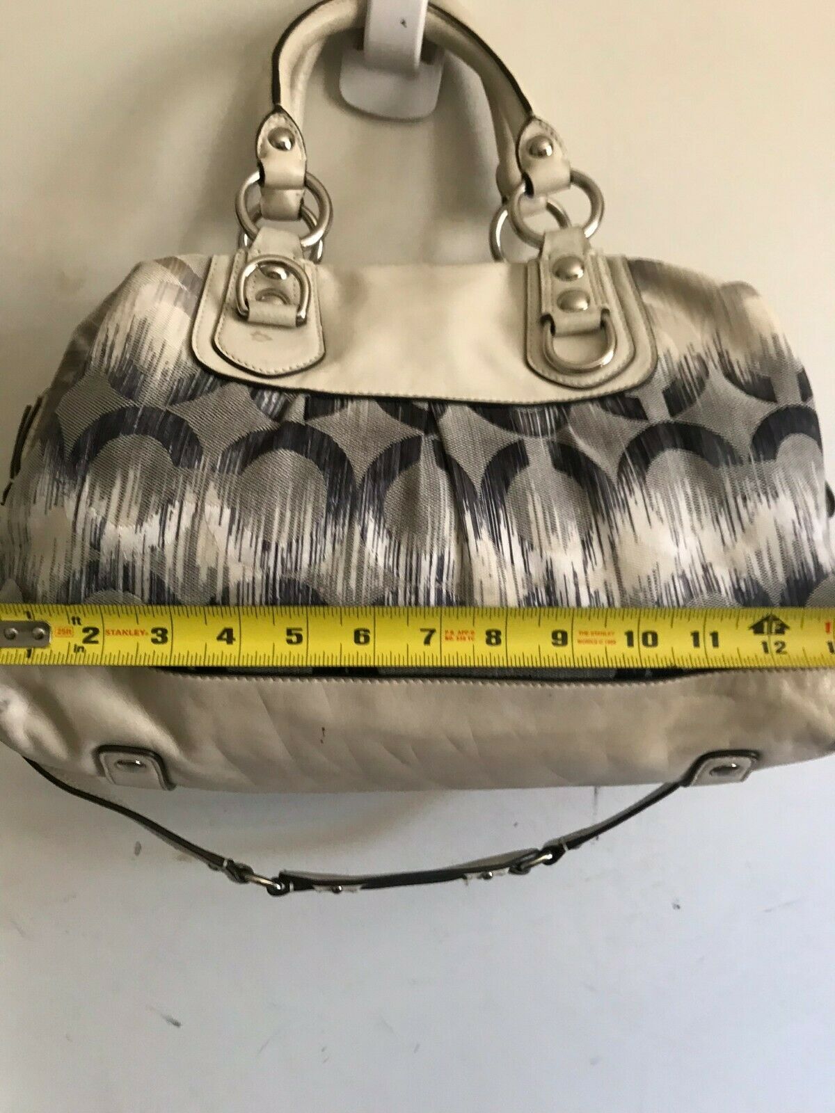 COACH Medium Interwoven Jacquard Bag - White