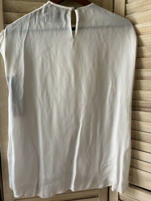 Nicole Miller white msrp small blouse