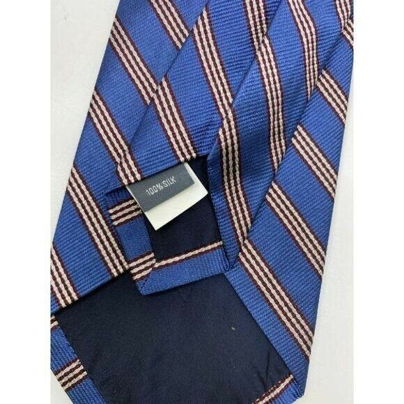 New! BONOBOS Blue Brown White Premium Neck Tie