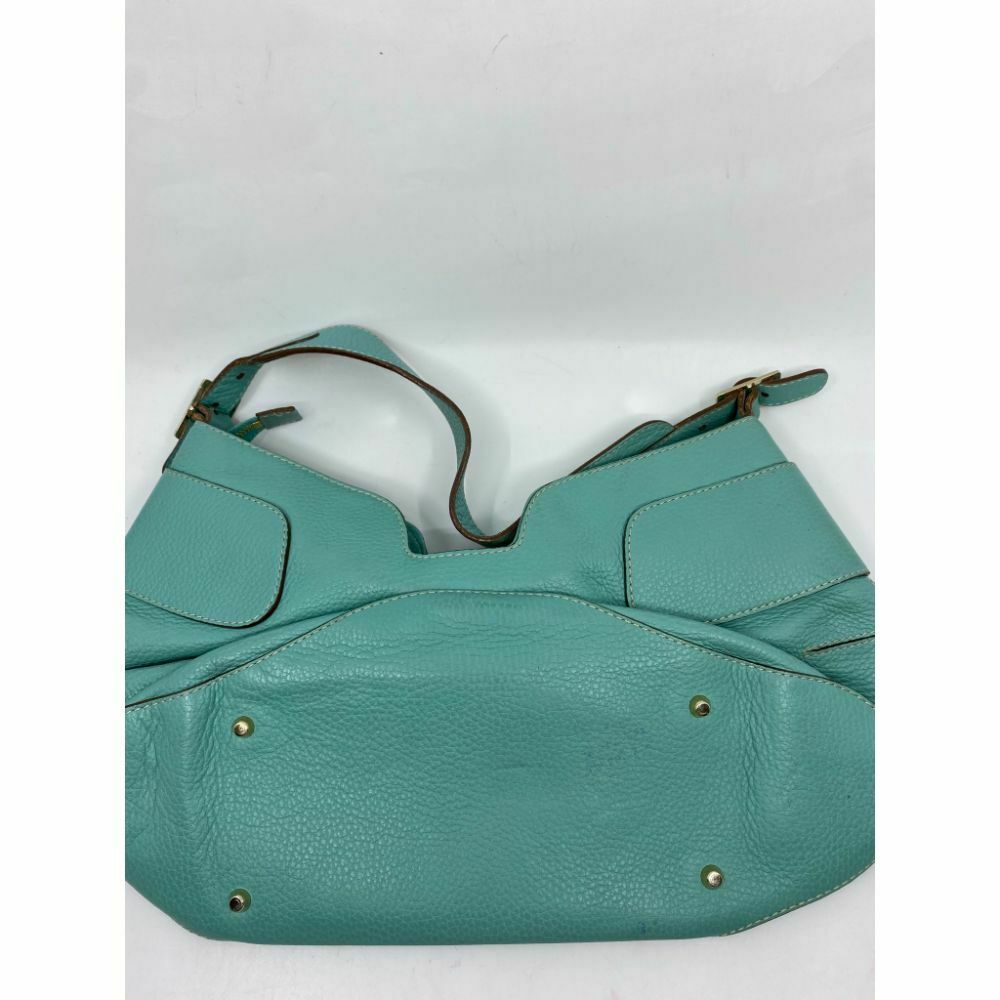 ANYA HINDMARCH Blue Green Leather Shoulder Bag Msrp 1,200